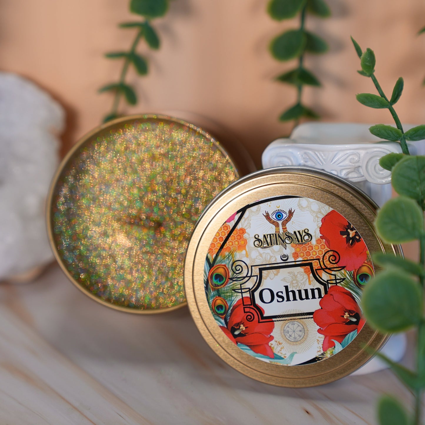 Satin's Blessed© Fixed Candle: Oshun Goddess of Love