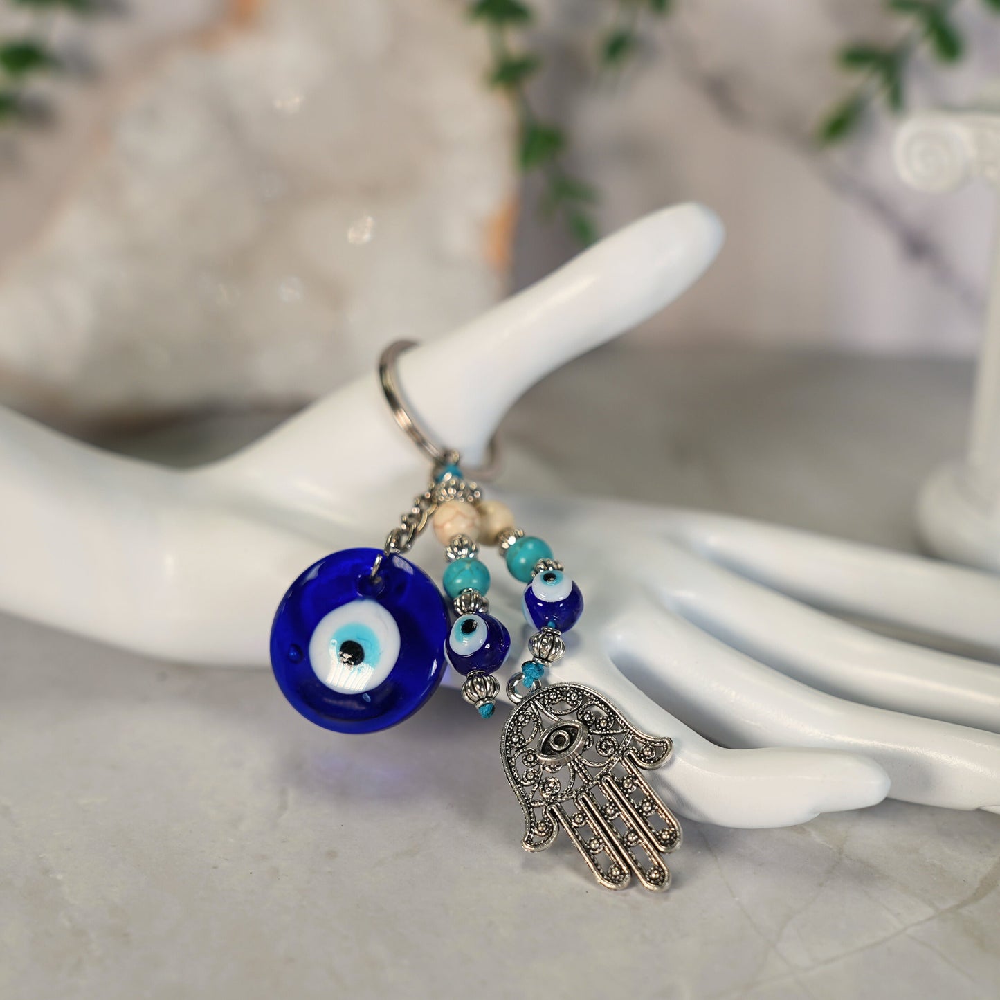 Satin's Blessed© Jewelry: Evil Eye Protection Keychain