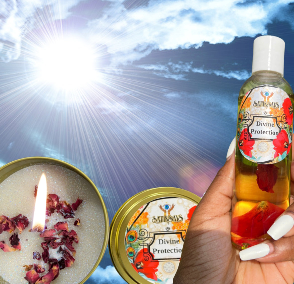 Satin's Magickal Bundles: Divine Protection
