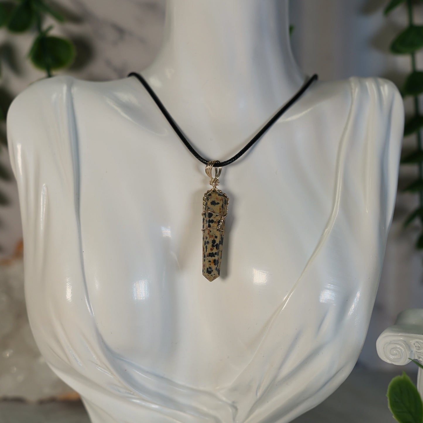 Satin's Blessed Jewelry© Dalmatian Jasper Necklace