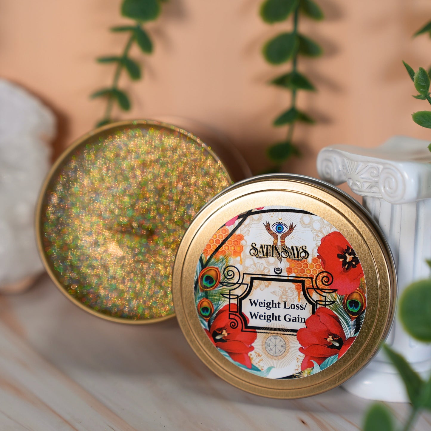 Satin's Blessed© Fixed Candle: Weight Loss/Weight Gain