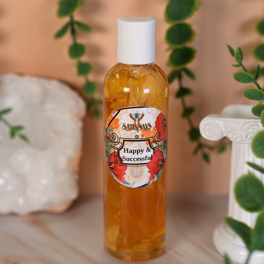 Satin's Blessed© Spiritual Body Oil: Happy & Successful