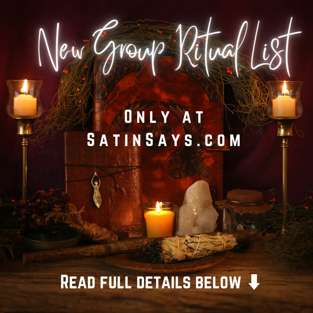 SatinSays.com BULLDOZER 💣Group Ritual List 🔮💫(No refund, does not ship, mandatory to read full description before booking, you will receive a completion sigil via email)