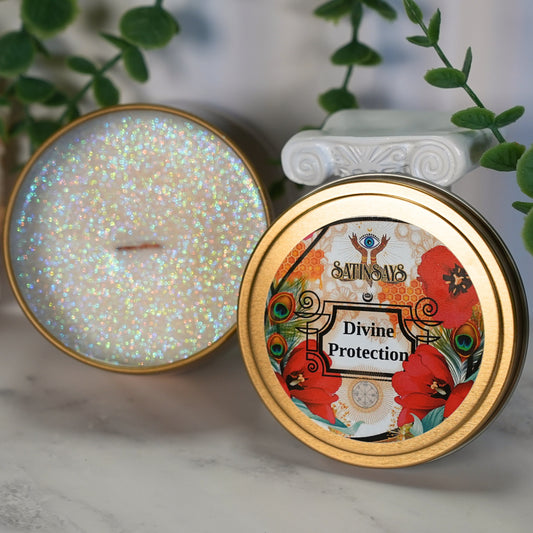 Satin's Blessed© Fixed Candle: Divine Protection